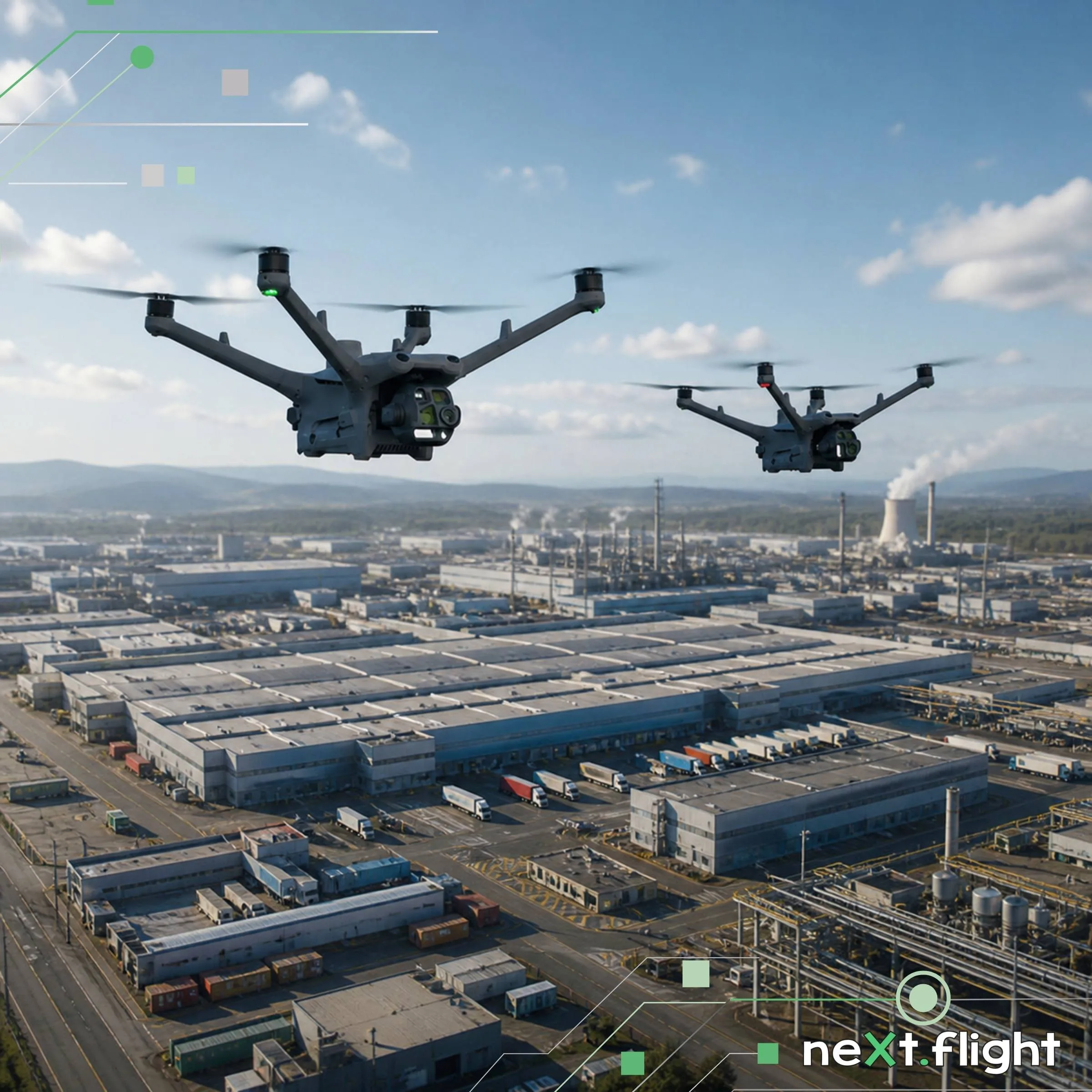 neXt flight automatizált drónos őrzés-védelmi szolgáltatás