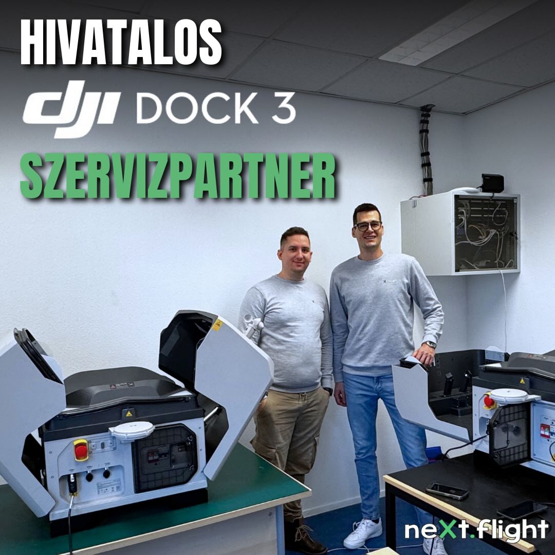 A neXt flight hivatalos DJI DOCK 3 szervizpartner lett